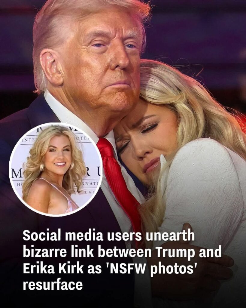 Social media users unearth bizarre link between Trump and Erika Kirk as ...